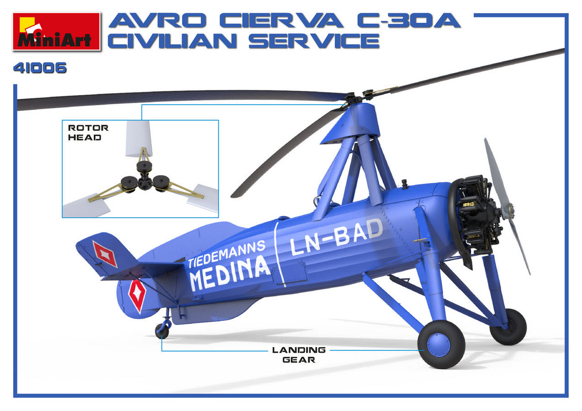 MiniArt 1/35 Military - Avro Cierva C.30A Civilian Service - 41006
