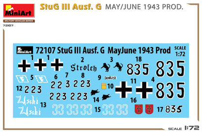 MiniArt 1/72 Military - StuG III Ausf G May/June 1943 - 72107