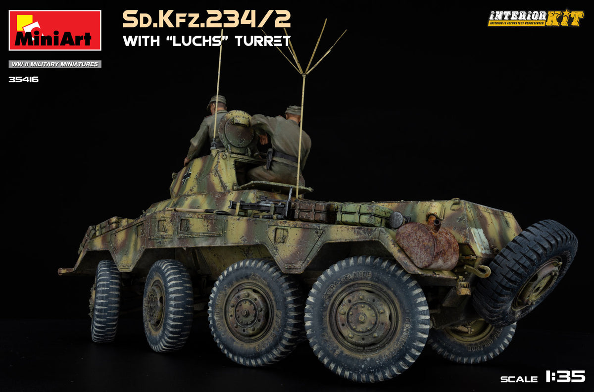 MiniArt 1/35 Military - Sd.Kfz.234/2 with 'Luchs' Turret (Int Kit) - 35416