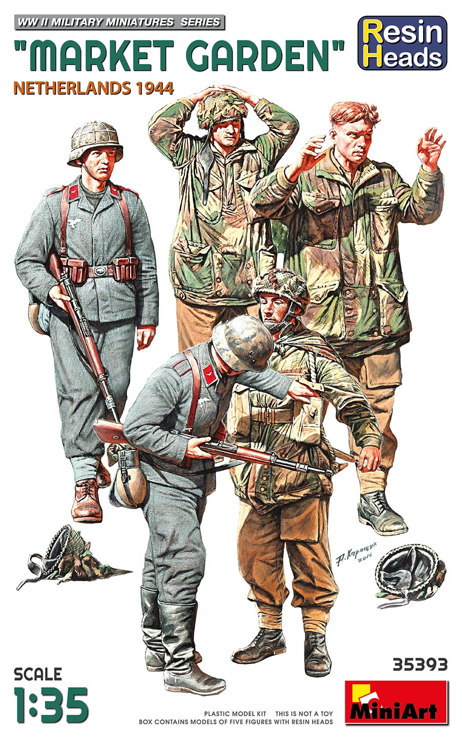 MiniArt Market Garden, Holland 1944, w/ Resin Heads - 35393 box art