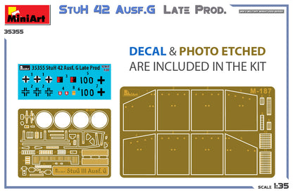 MiniArt 1/35 Military - StuH 42 Ausf G Late Prod - 35355
