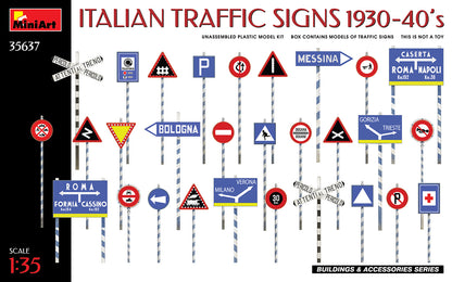 MiniArt Italian Traffic Signs 1930-40's - 35637 box art