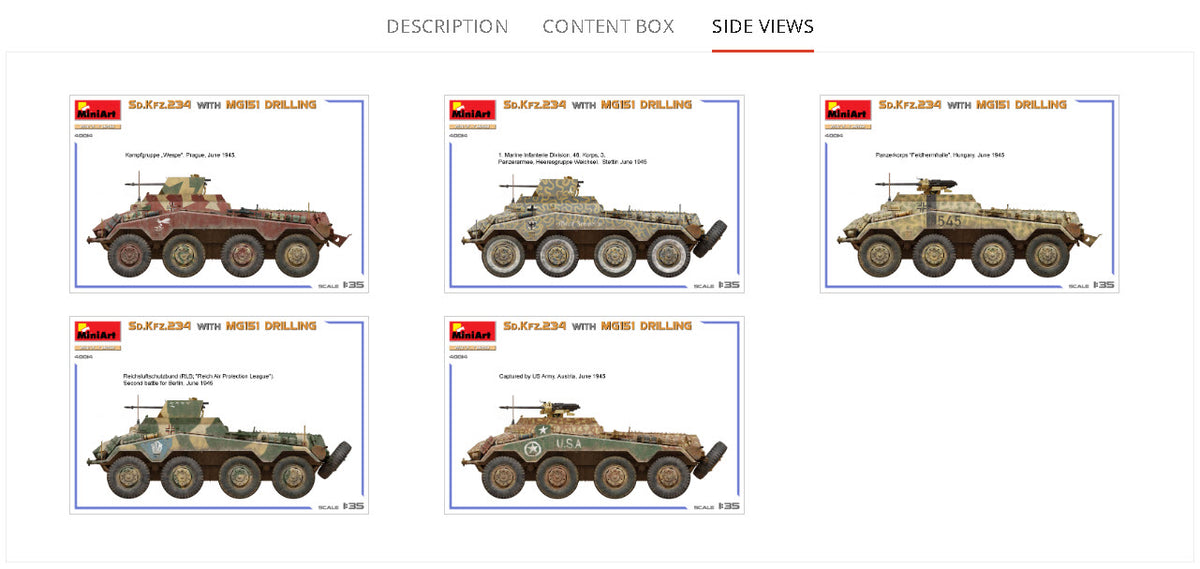 MiniArt 1/35 Military - Sd.Kfz.234 w/ MG151 Drilling - 40014