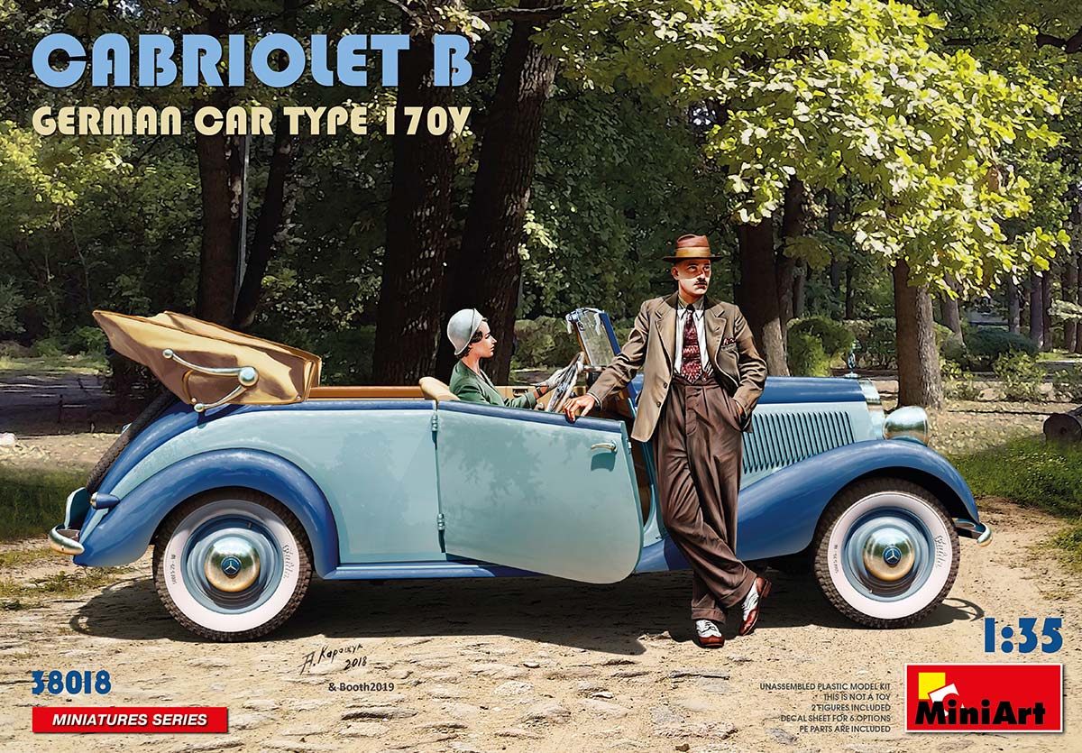 MiniArt Cabriolet B Germn Car Type 170V - 38018 box art