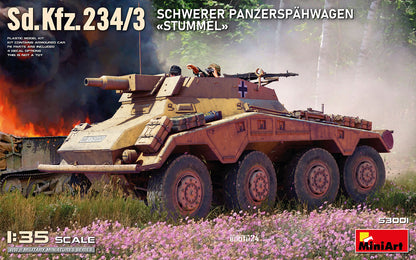 MiniArt Sd.Kfz.234/3 Sc hwerer Panzerspahwagen Stummel - 53001 box art