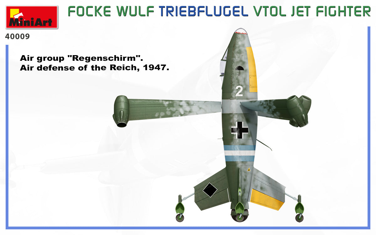 MiniArt 1/35 Aircraft - Focke-Wulf VTOL Triebflugel Jet Fighter - 40009