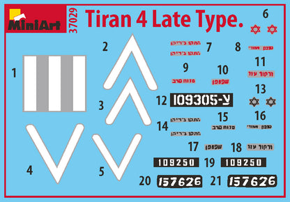 MiniArt 1/35 Military - Tiran 4 Late Type. Interior Kit - 37029
