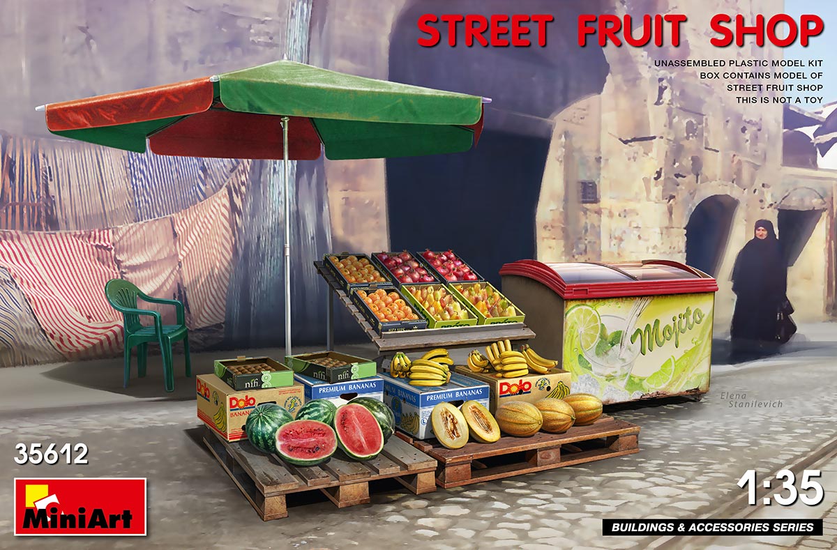 MiniArt Street Fruit Shop - 35612 box art