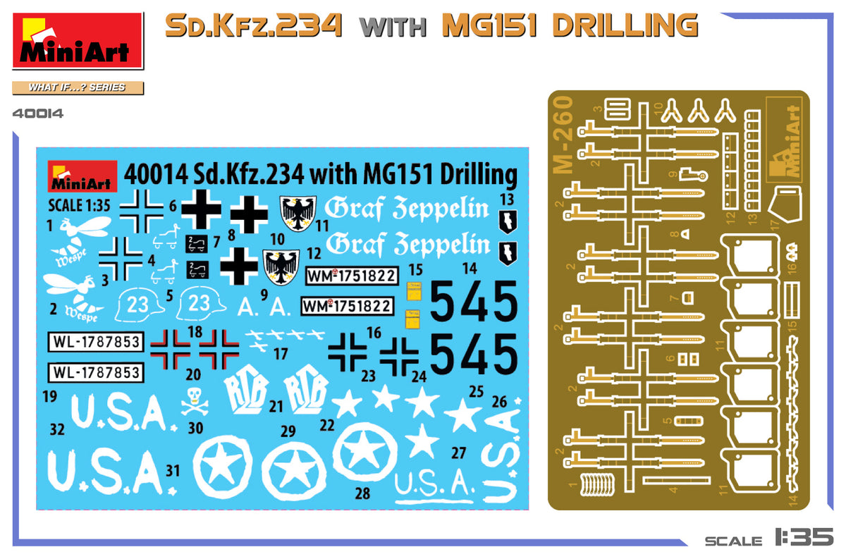 MiniArt 1/35 Military - Sd.Kfz.234 w/ MG151 Drilling - 40014