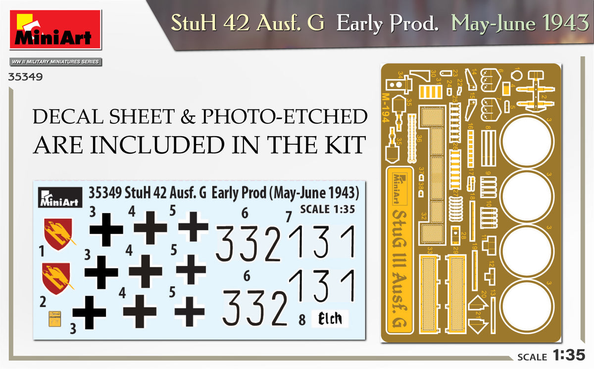 MiniArt 1/35 Military - StuH 42 Ausf G Early Prod (May-June 1943) - 35349