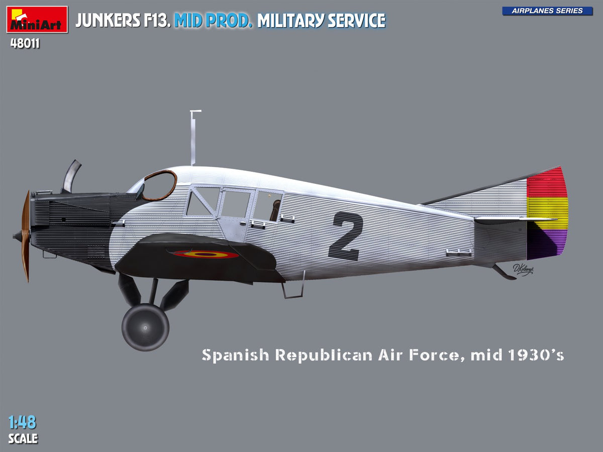 MiniArt 1/48 Aircraft - Junkers F13 Mid Prod Military Service - 48011
