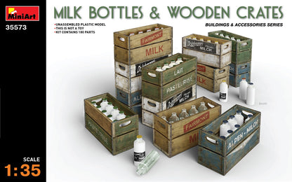 MiniArt Milk Bottles and Wooden Crates - 35573 box art
