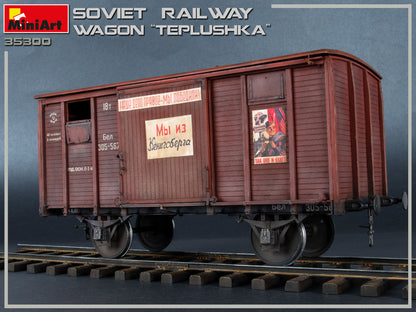 MiniArt 1/35 Accessories - Soviet Railway Wagon 'Teplushka' - 35300
