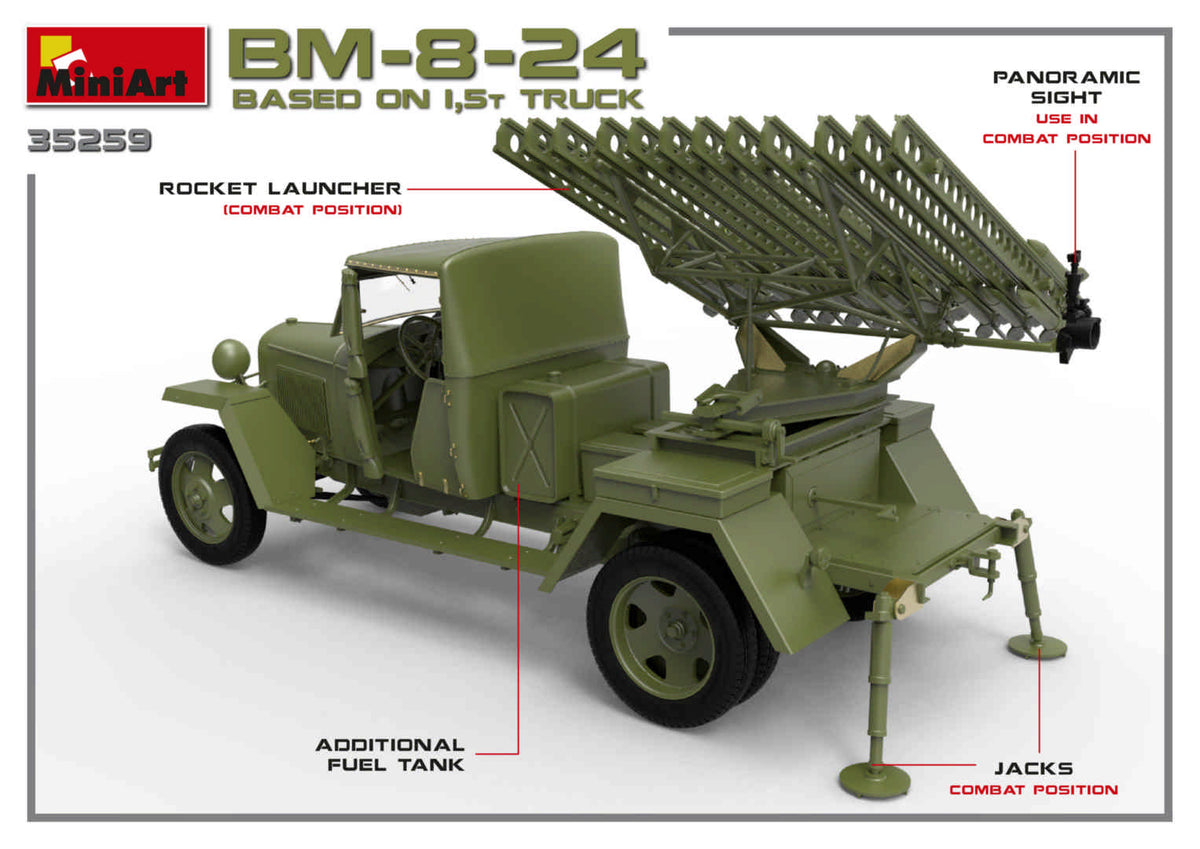 MiniArt 1/35 Military - BM-8-24 Based on 1.5t Truck - 35259