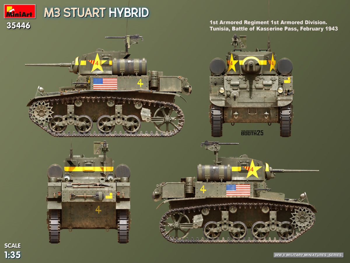 MiniArt 1/35 Military - M3 Stuart Hybrid - 35446