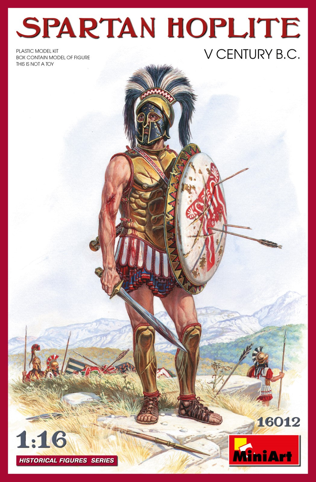 MiniArt Spartan Hoplite V Century BC - 16012 box art