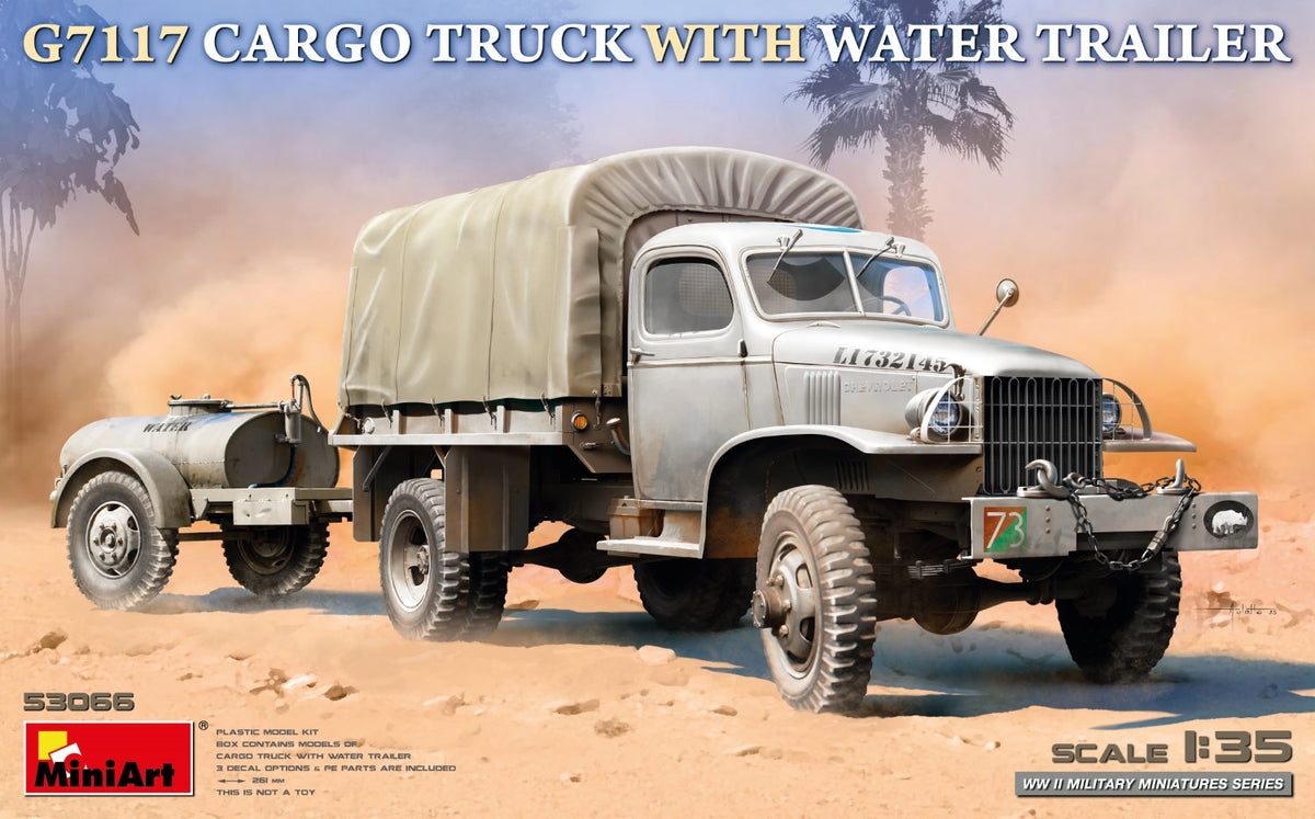MiniArt G7117 Cargo Truck with Water Trailer - 53066 box art