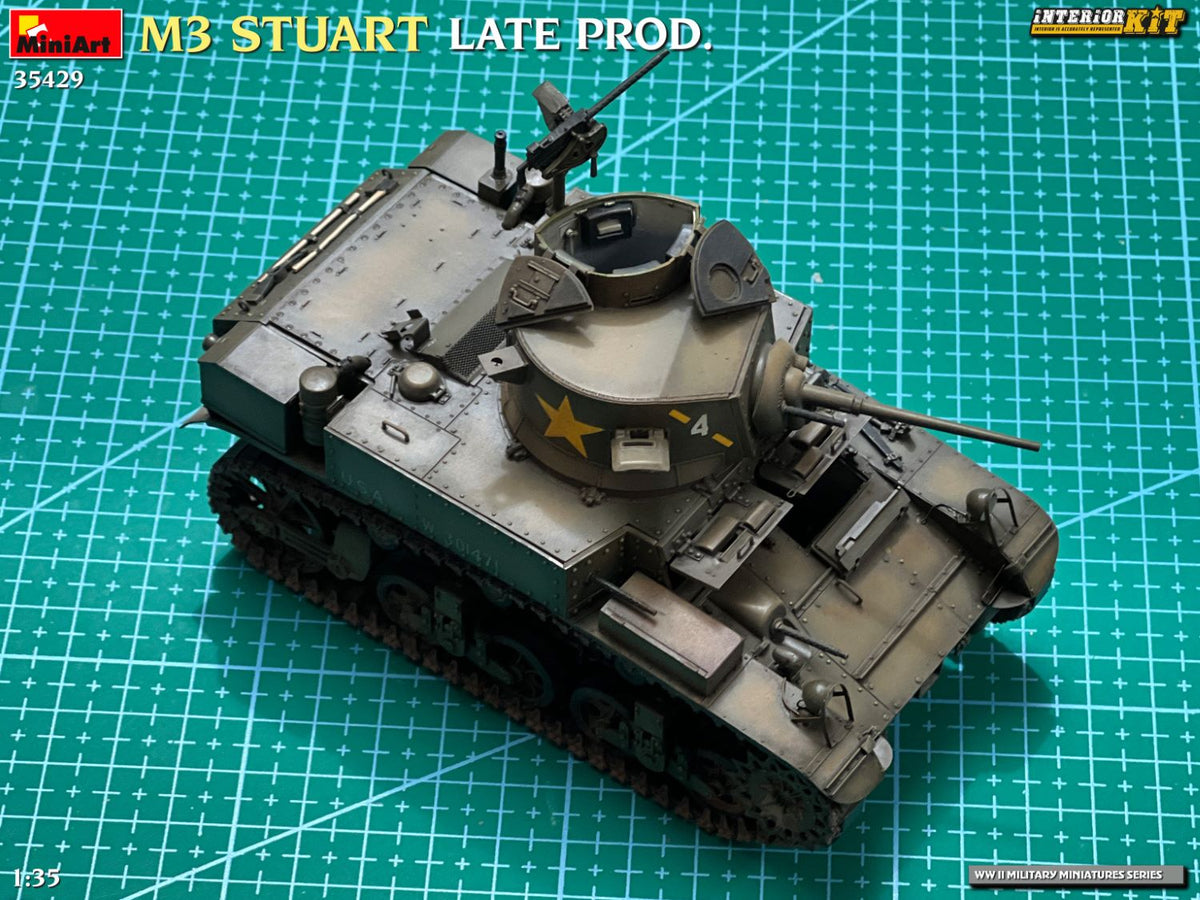MiniArt 1/35 Military - M3 Stuart Late Prod (Int Kit) - 35429