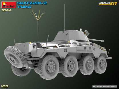 MiniArt 1/35 Military - Sd.Kfz.234/2 Puma, Interior Kit - 35414