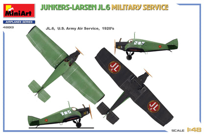 MiniArt 1/48 Aircraft - Junkers-Larsen JL.6 Military Service - 48013