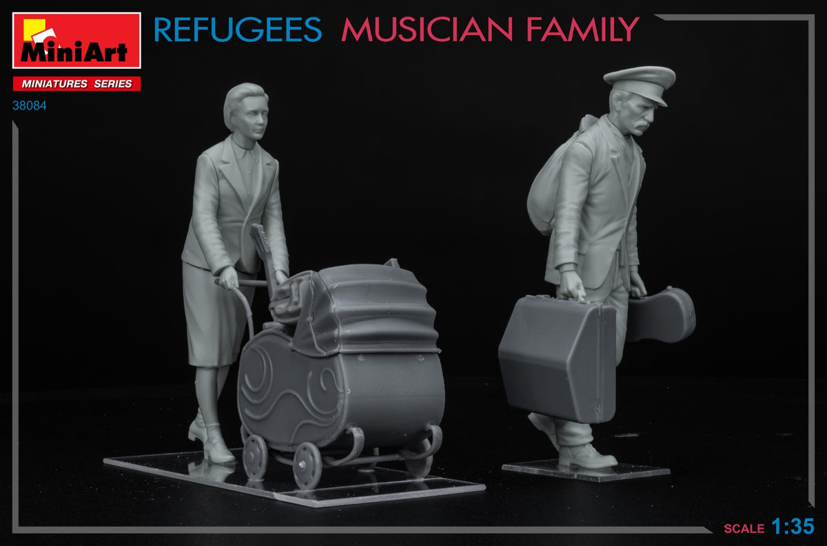 MiniArt 1/35 Military - Refugees, Musician Family - 38084