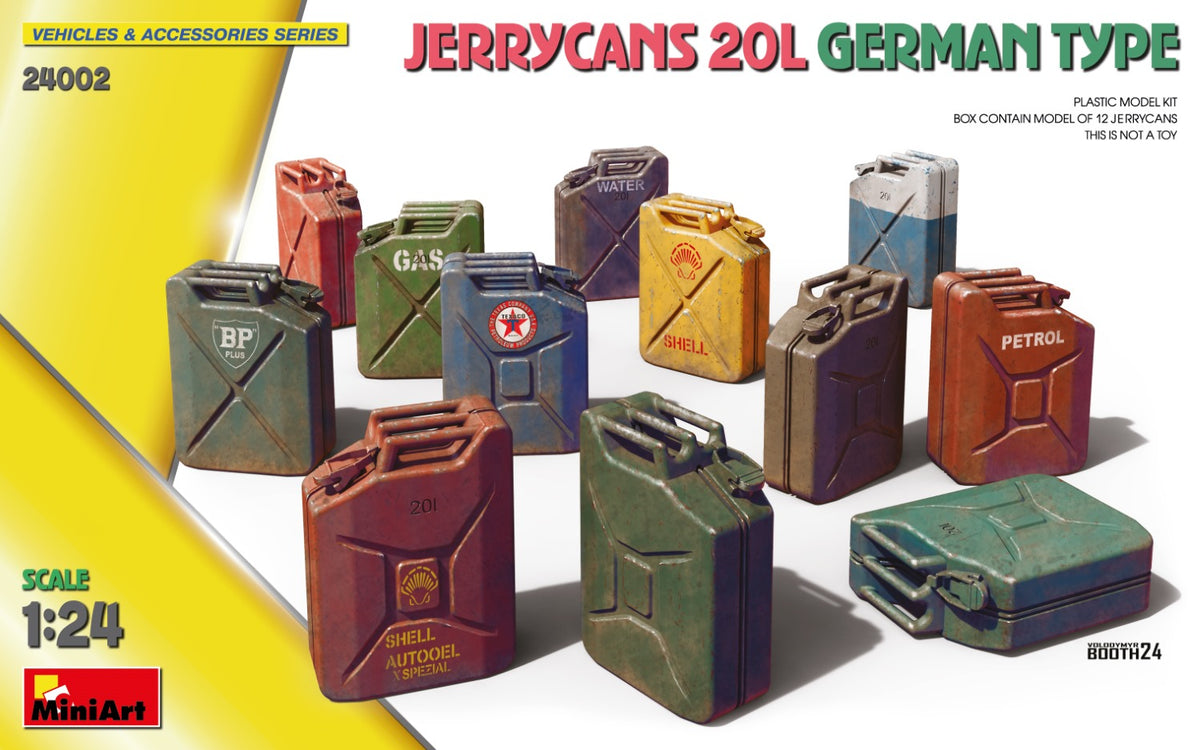 MiniArt Jerrycans 20L German Type - 24002 box art