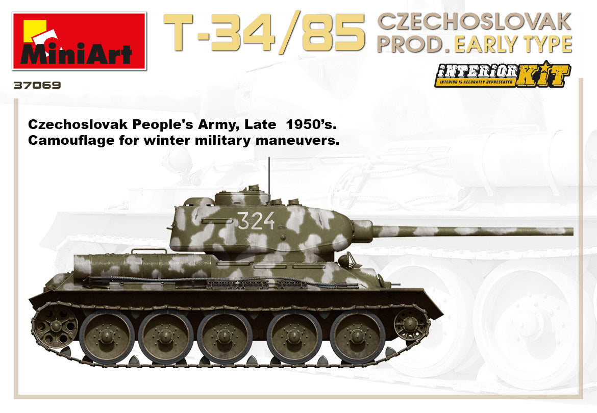 MiniArt 1/35 Military - T-34/85 Czech Prod Early (Interior Kit) - 37069