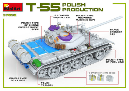MiniArt 1/35 Military - T-55A Polish Production - 37090