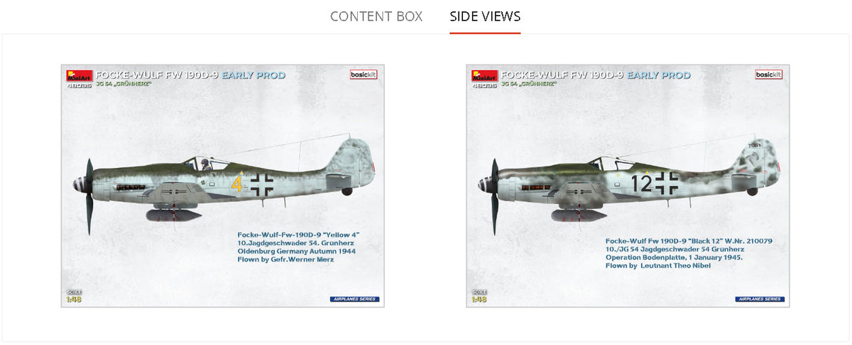 MiniArt 1/48 Aircraft - Focke-Wulf Fw 190D-9 Early JG54 Grunherz - 48035