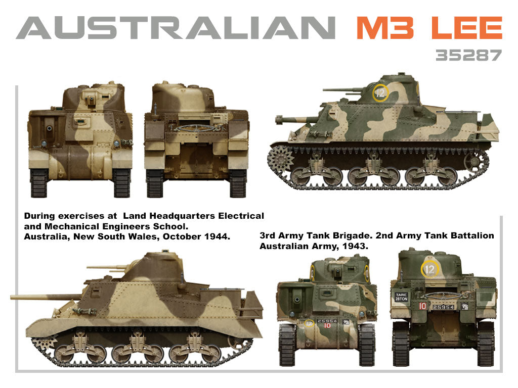 MiniArt 1/35 Military - M3 Lee - Australian (Interior Kit) - 35287