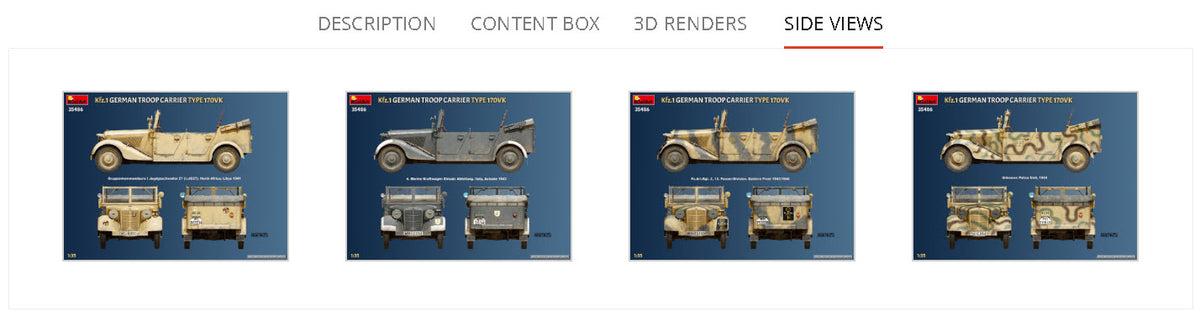 MiniArt 1/35 Military - Kfz.1 German Troop Carrier Type 170VK - 35486
