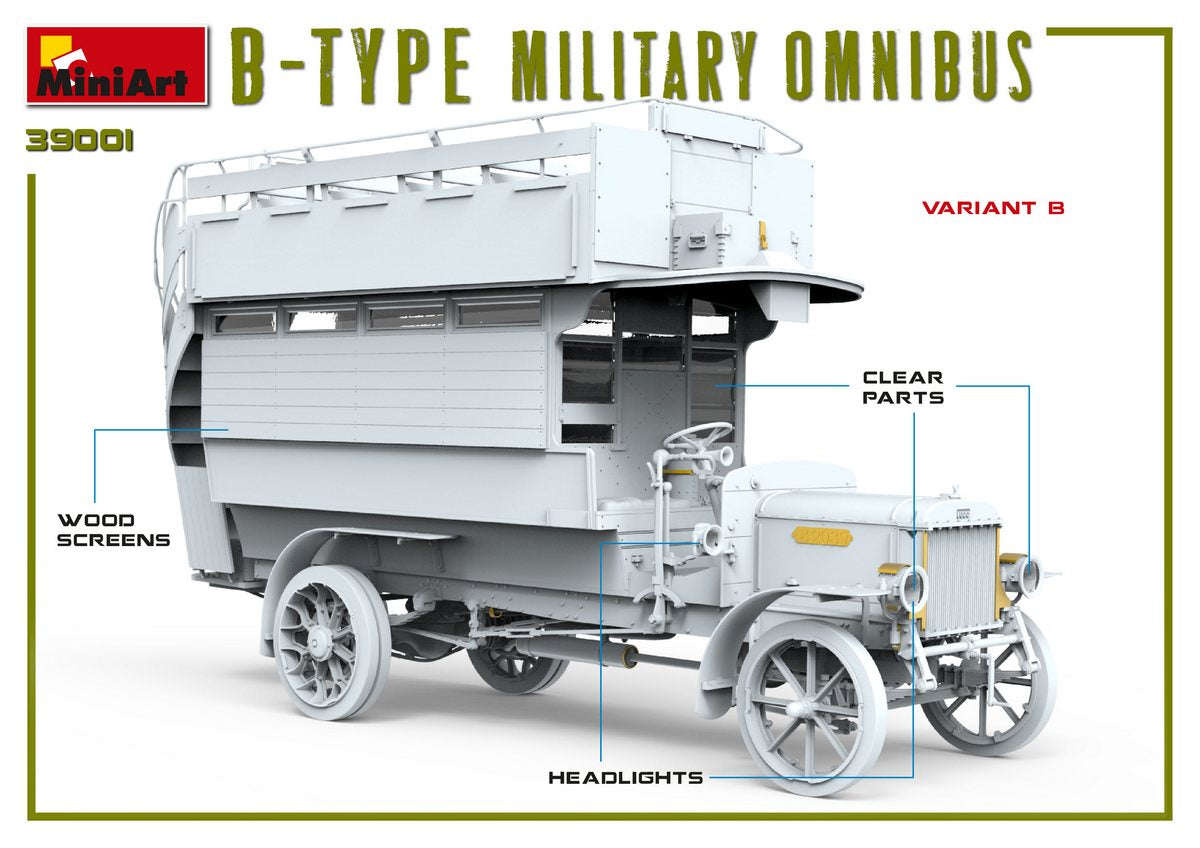 MiniArt 1/35 Military - B-Type Military Omnibus - 39001