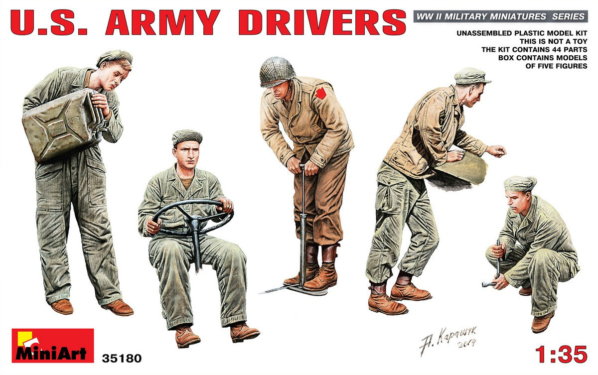 MiniArt US Army Drivers - 35180 box art