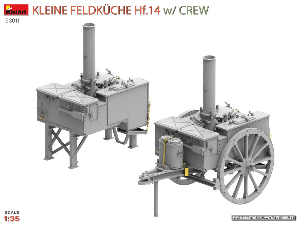 MiniArt 1/35 Military - Kleine Feldkuche HF.14 w/ Crew - 53011