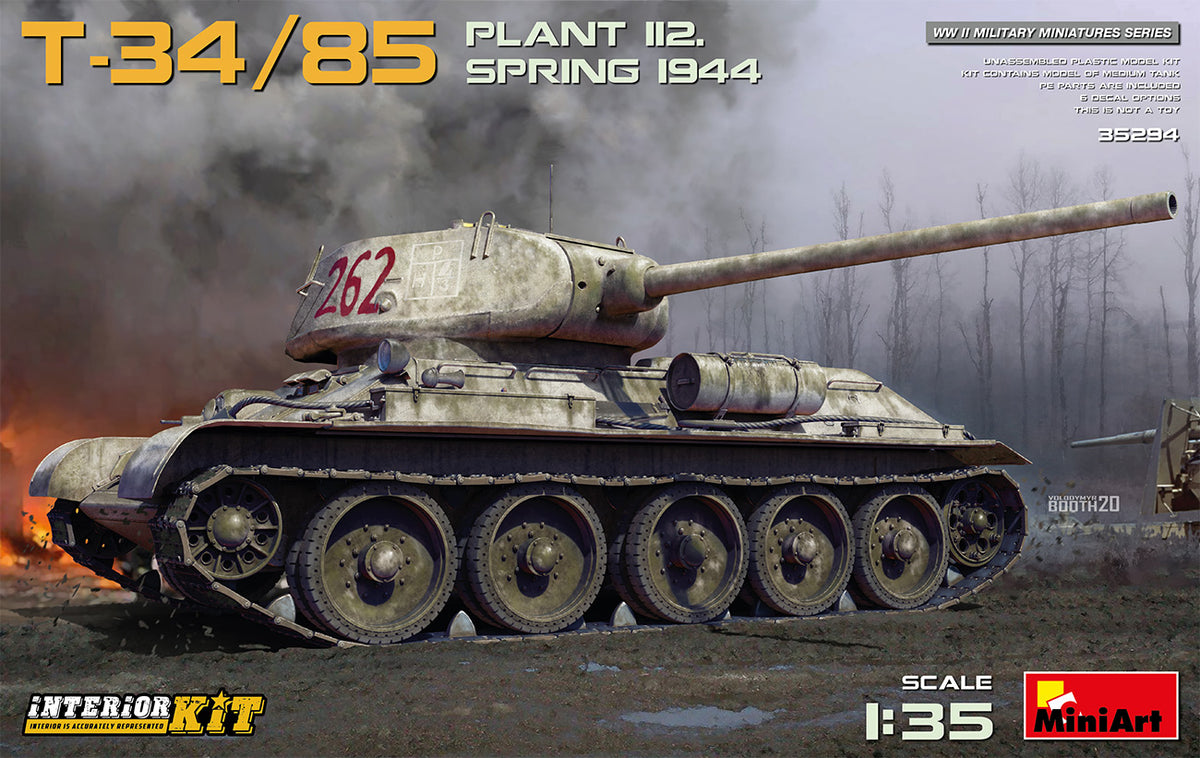 MiniArt T-34/85 Plant 112. Spring '44, Interior Kit - 35294 box art