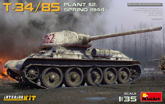 MiniArt T-34/85 Plant 112. Spring '44, Interior Kit - 35294 box art