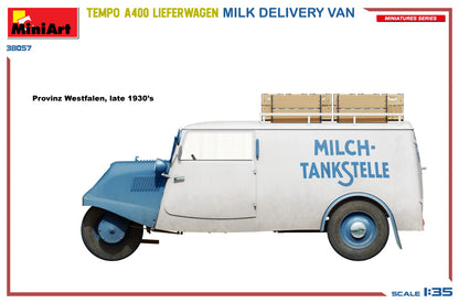 MiniArt 1/35 Military - Tempo A400 Lieferwagen Milk Delivery Van - 38057