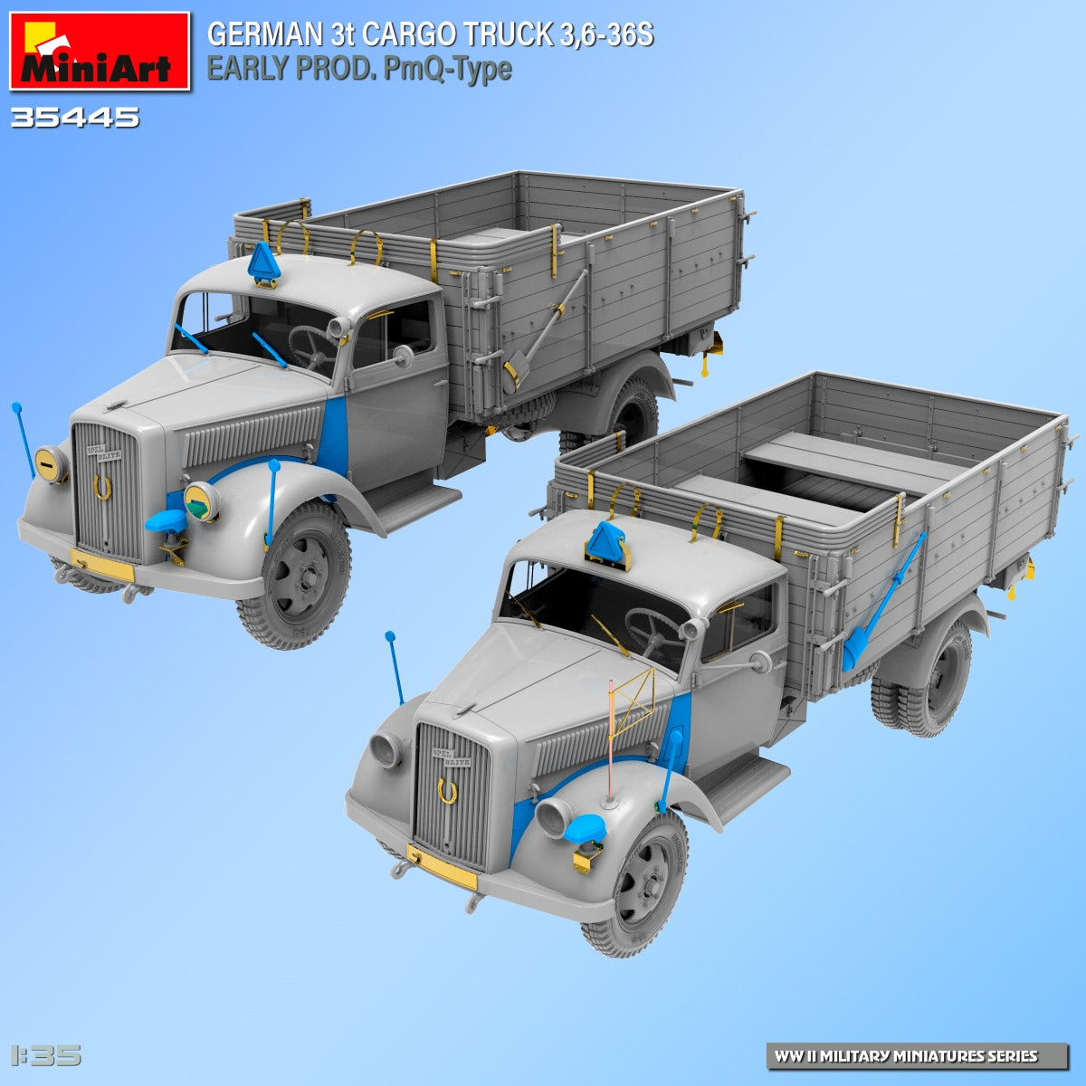 MiniArt 1/35 Military - 3t Cargo Truck 3,6-36S Early Prod PmQ-Type - 35445