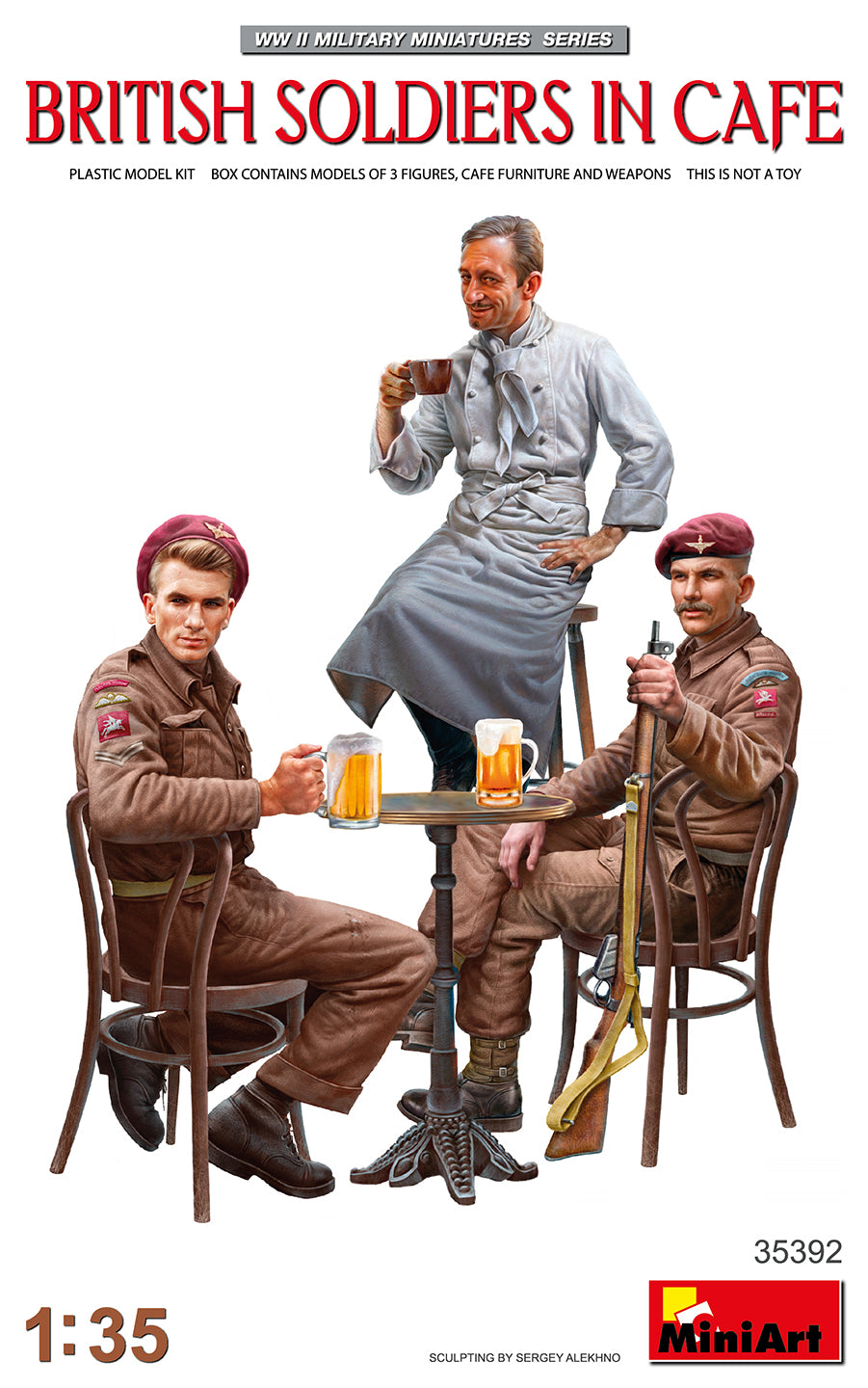 MiniArt British Soldiers in Cafe - 35392 box art