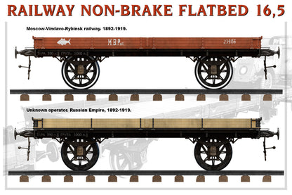 MiniArt 1/35 Accessories - Railway Non-Brake Flatbed 16.5t - 39004