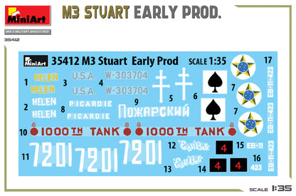 MiniArt 1/35 Military - M3 Stuart Early Prod - 35412