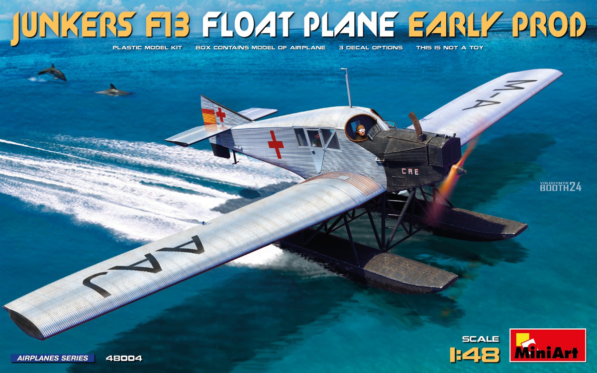 MiniArt Junkers F13 Float Plane, Early Prod - 48004 box art