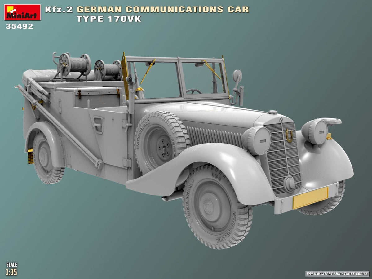 MiniArt 1/35 Military - Kfz.2 German Communications Car Type 170VK - 35492