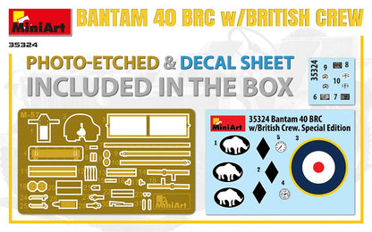 MiniArt 1/35 Military - Bantam 40 BRC W/ British Crew SPEC EDT - 35324