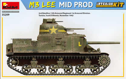 MiniArt 1/35 Military - M3 Lee Mid Prod. Interior Kit - 35209