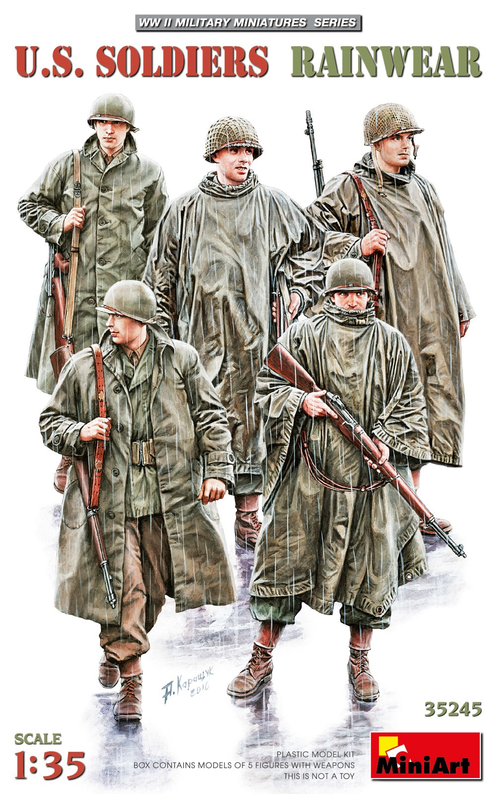 MiniArt US Soldiers in Rainwear - 35245 box art