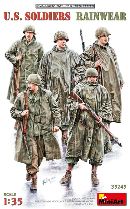 MiniArt US Soldiers in Rainwear - 35245 box art