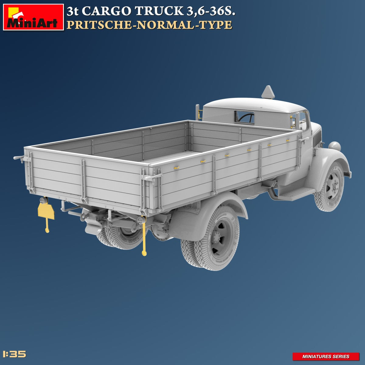 MiniArt 1/35 Military - 3t Cargo Truck, 3,6-36S Pritsche Normal Type - 38079