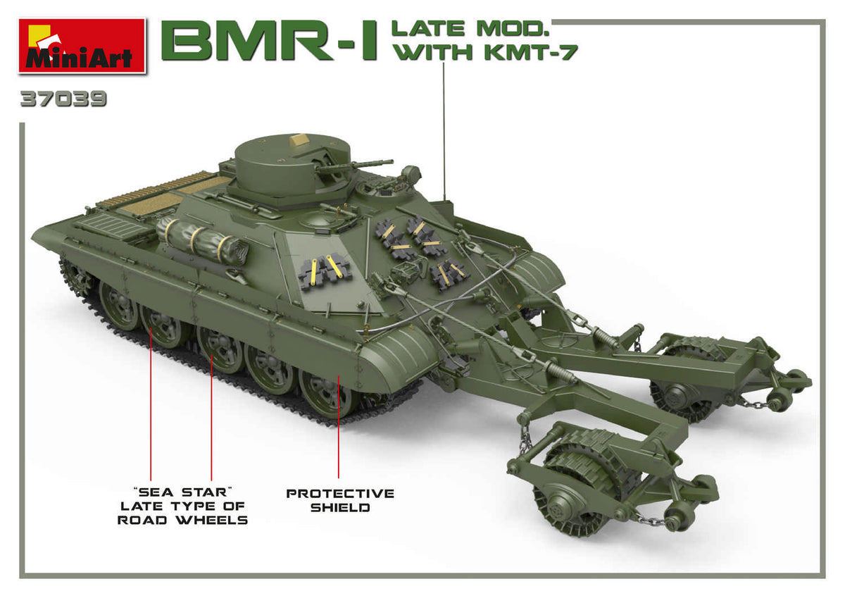 MiniArt 1/35 Military - BMR-1 Late Mod with KMT-7 - 37039