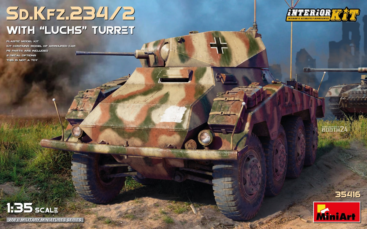 MiniArt Sd.Kfz.234/2 with 'Luchs' Turret (Int Kit) - 35416 box art